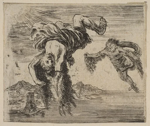 Daedalus and Icarus, from 'Game of Mythology' (Jeu de la Mythologie)