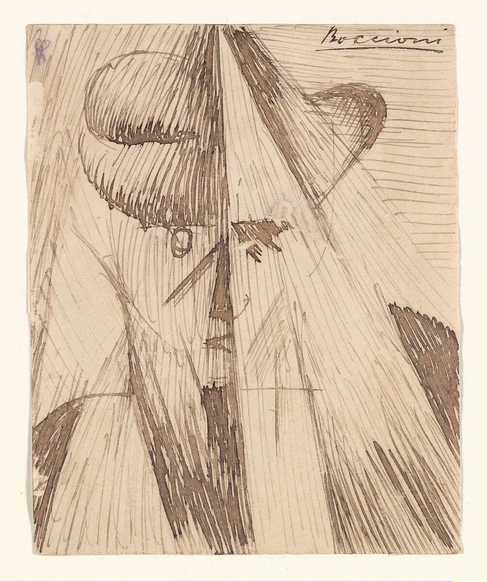 Head Against the Light (The Artist's Sister) — Umberto Boccioni