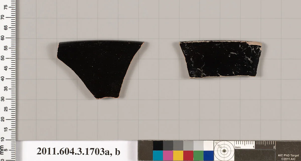 Terracotta rim fragments of kylikes: Band cups (drinking cups) — Unknown