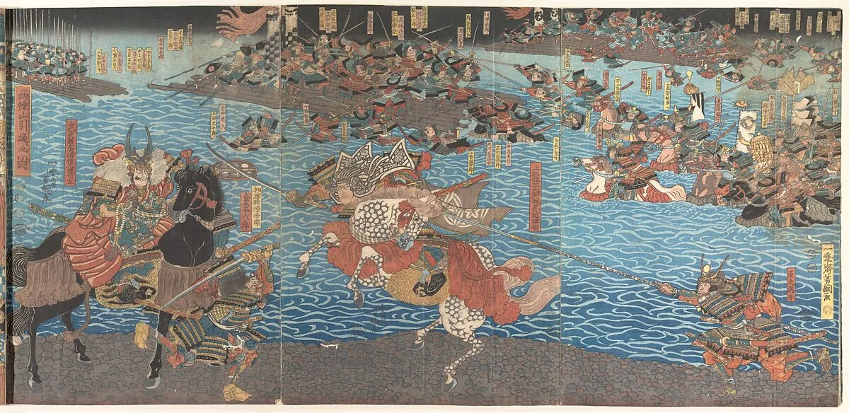 Untitled — Utagawa Yoshihide|Utagawa Yoshitora|Utagawa Yoshitsuru|Utagawa Yoshikazu|Utagawa Yoshitsuya|Utagawa (Gountei) Sadahide|Utagawa Kuniyoshi|Utagawa Yoshitsuna|Utagawa Kunisada