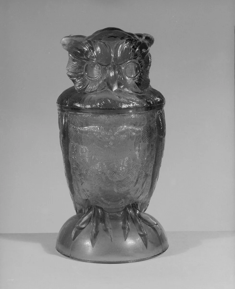 Covered Owl Jar — Atterbury and Company