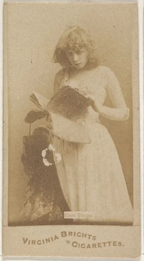 Clara Thropp, from the Actors and Actresses series (N45, Type 1) for Virginia Brights Cigarettes