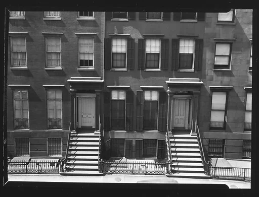 [Apartment Building Façades with Greek Revival Doorways]