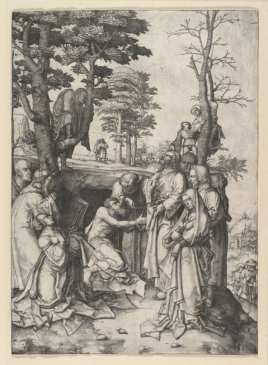 The Raising of Lazarus — Lucas van Leyden