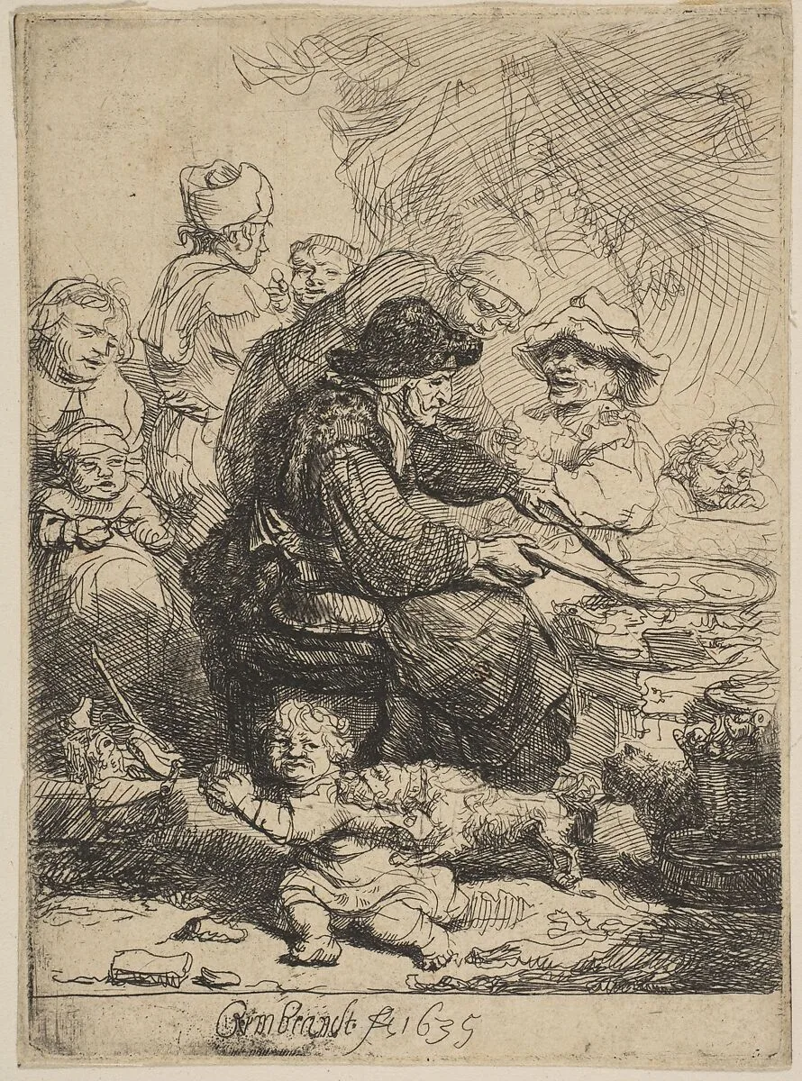 The Pancake Woman — Rembrandt (Rembrandt van Rijn)