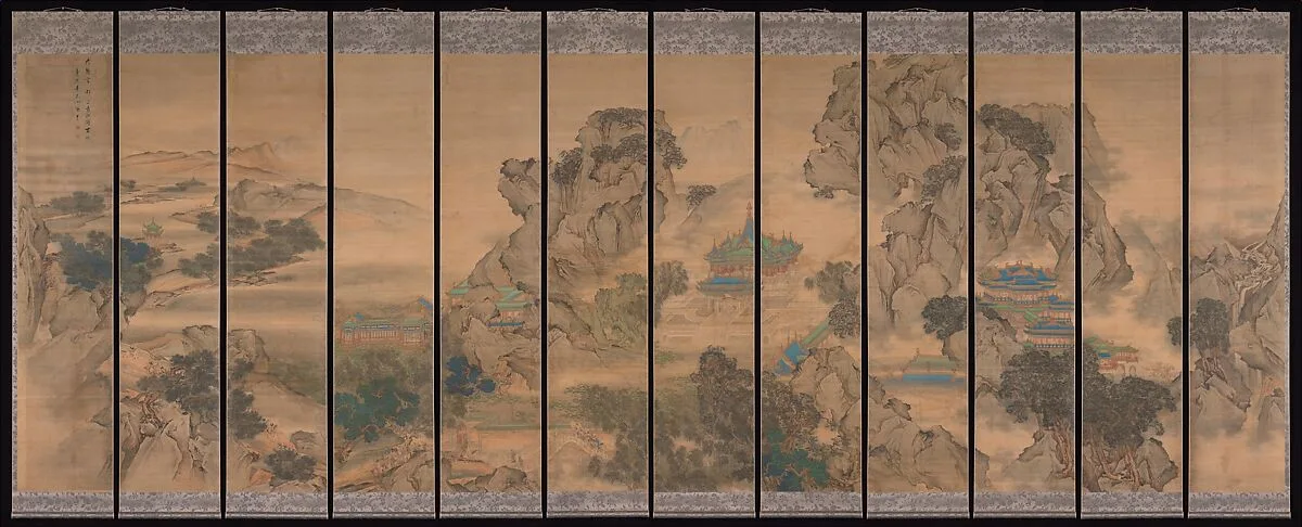 清 袁江 九成宮圖 屏|The Palace of Nine Perfections — Yuan Jiang