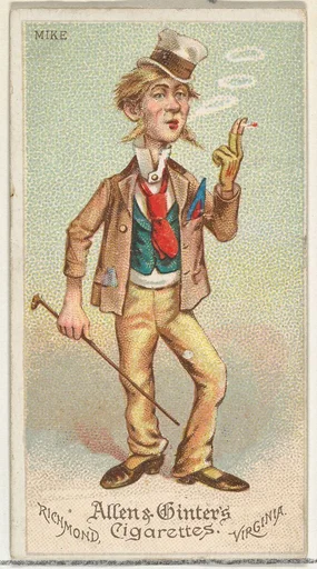Mike, from World's Dudes series (N31) for Allen & Ginter Cigarettes