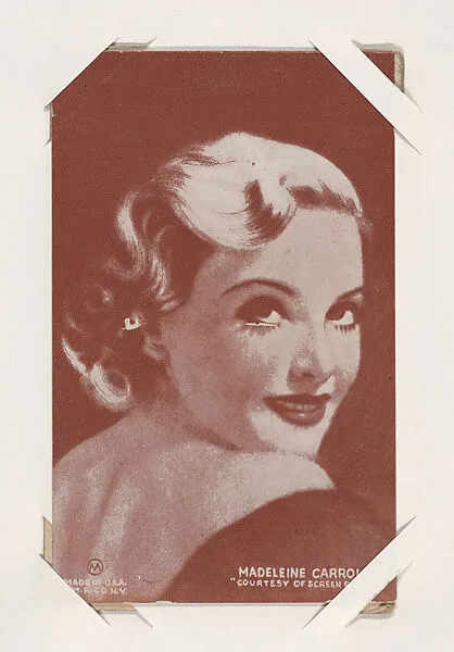 Madeleine Carroll from Movie Stars Exhibit Cards series (W401) — International Mutoscope Reel Company