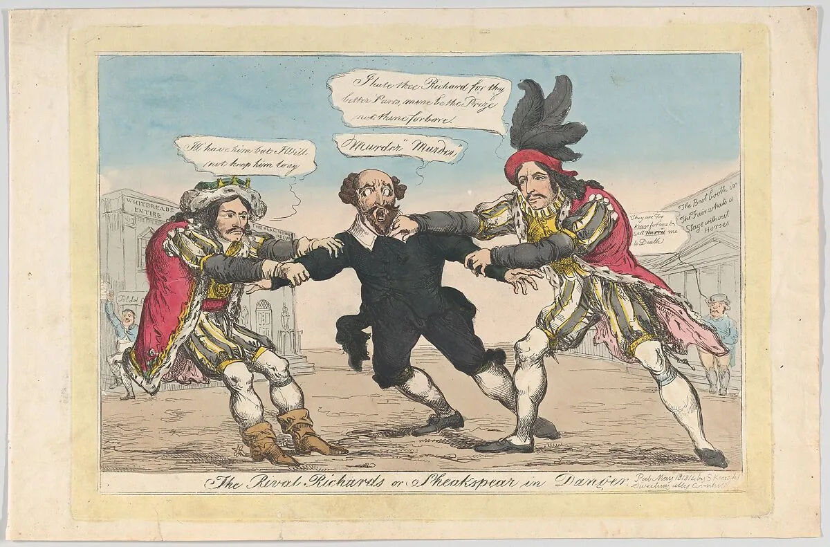 The Rival Richards, or Sheakspear in Danger — William Shakespeare|Samuel Knight|William Heath ('Paul Pry')|Charles Mayne Young|Edmund Kean
