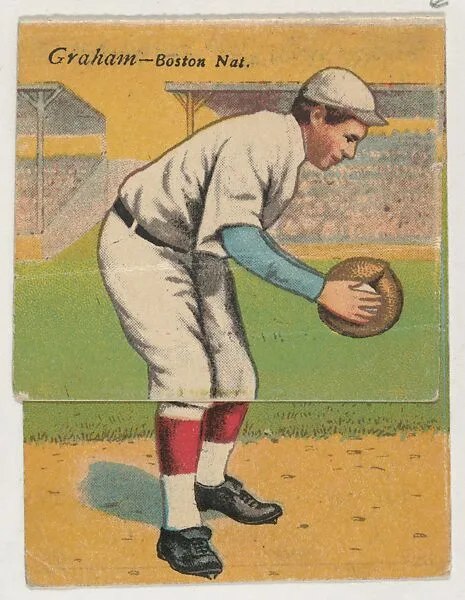 Graham, Boston, National League, from the Mecca Double Folder series (T201) — Mecca Cigarettes