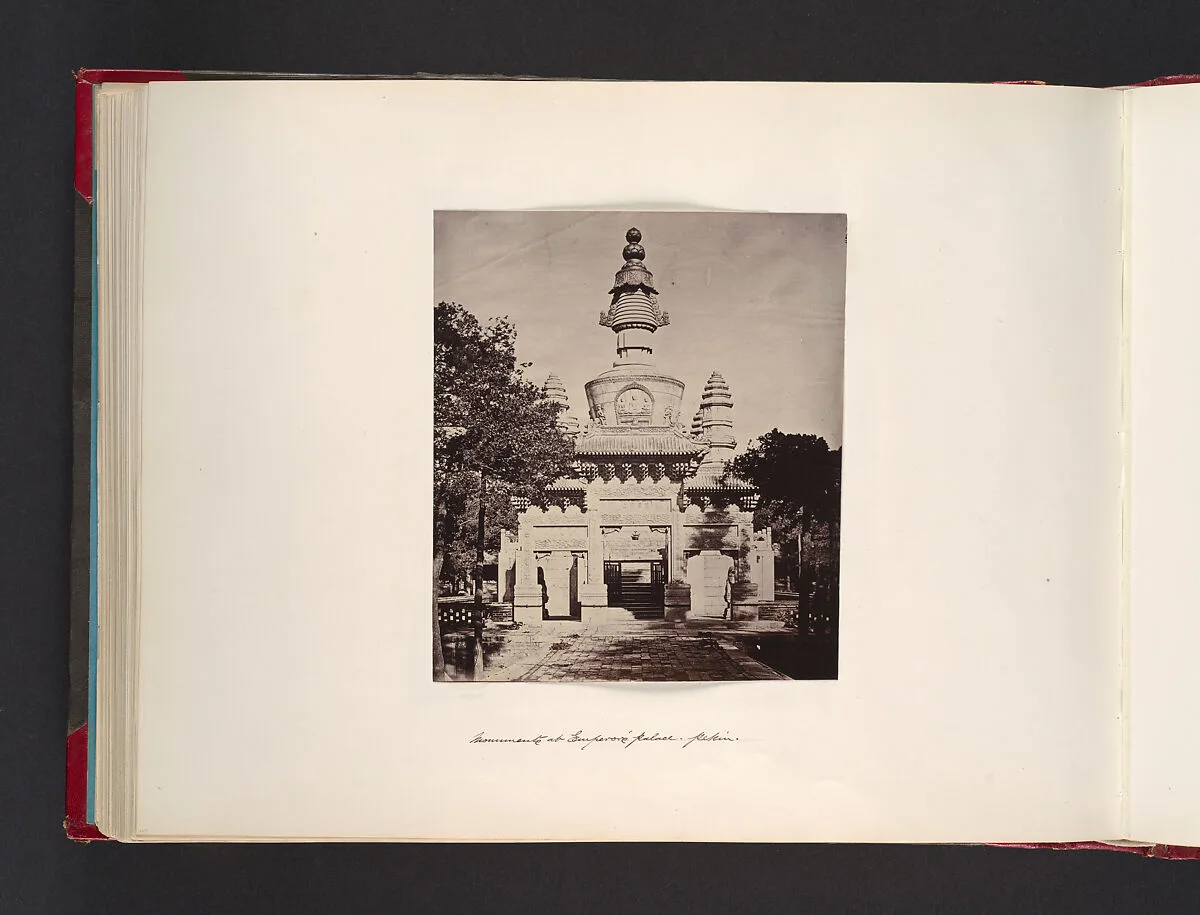 Monuments at Emperor Palace, Pekin — John Thomson