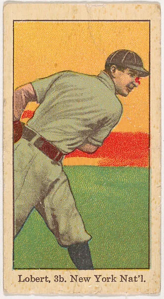Hans Lobert, New York, from Kotton Cigarettes Baseball Series, 1911-1916 — People's Tobacco Co., Ltd.