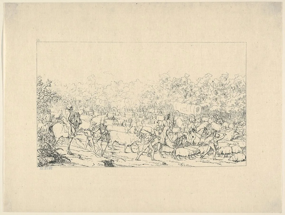 Return of a Raiding Party from Pennsylvania (from Confederate War Etchings) — Adalbert John Volck