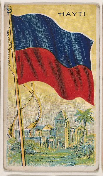 Hayti, bakery card from the Flags series (D34), issued by the Ward-Mackey Company — Ward-Mackey Company