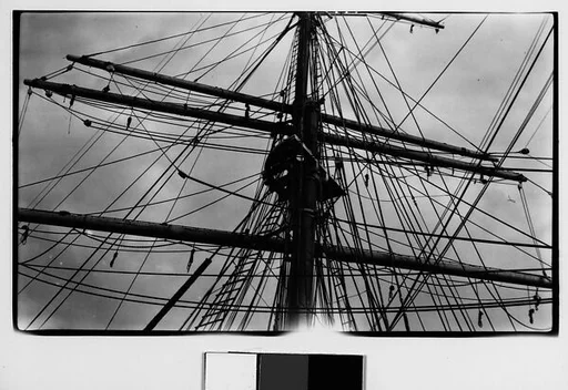 [Detail of Ship Mast and Rigging, New York City]