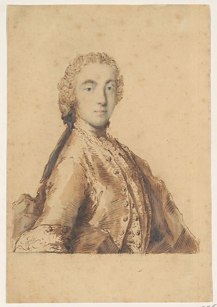 Half-Length Study for a Portrait of a Young Man — Pietro Antonio Novelli