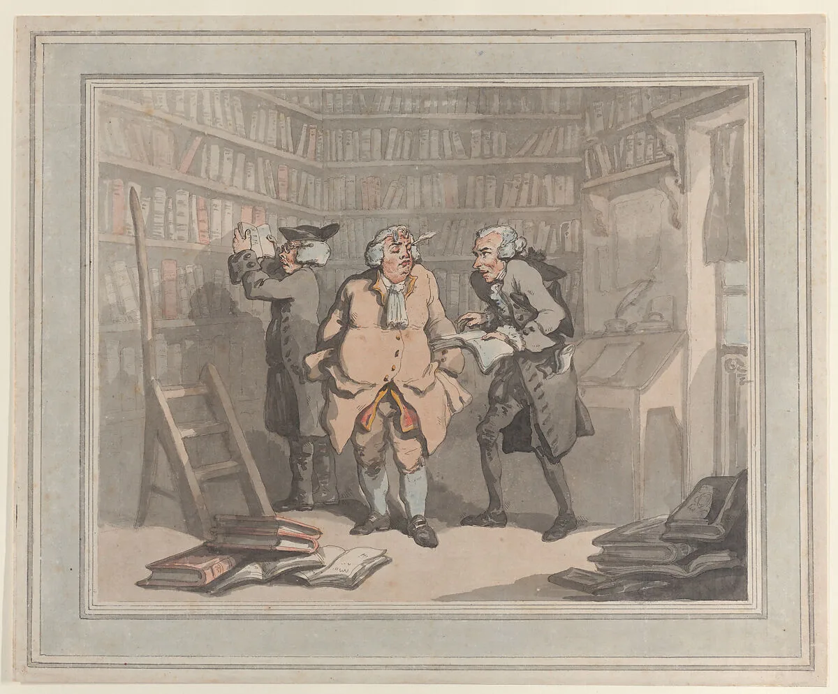 Bookseller and Author — Thomas Rowlandson|John Raphael Smith|Samuel Alken|Henry Wigstead