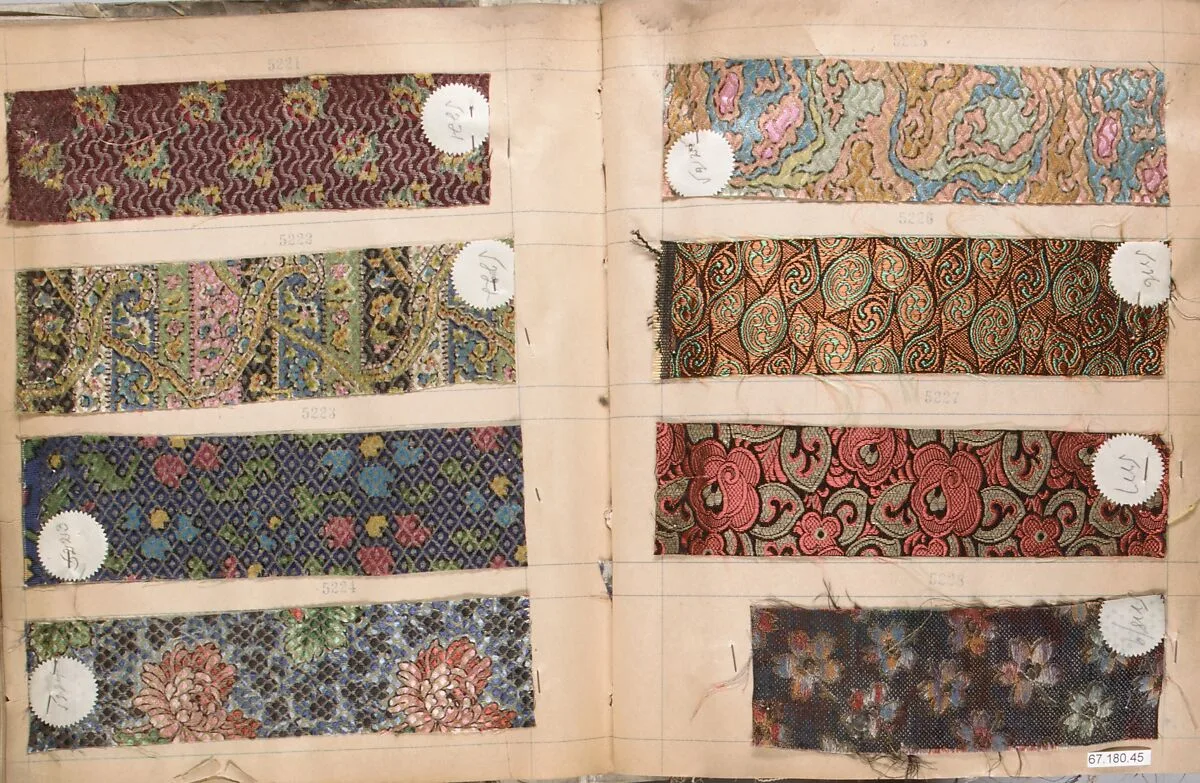 Textile Sample Book — William Openhym & Sons