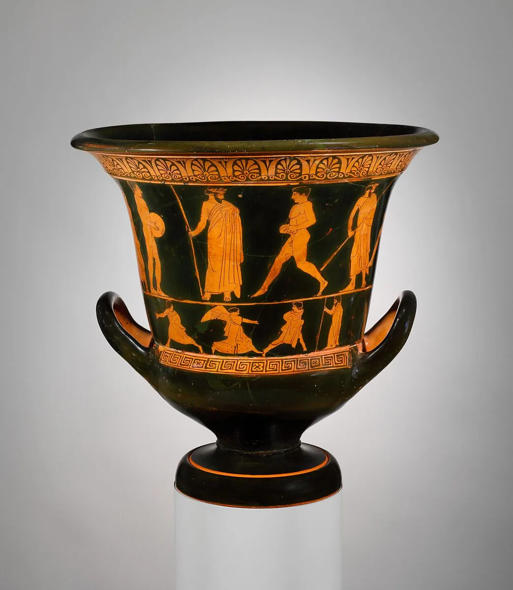 Calyx-krate — Painter of the Louvre Centauromachy