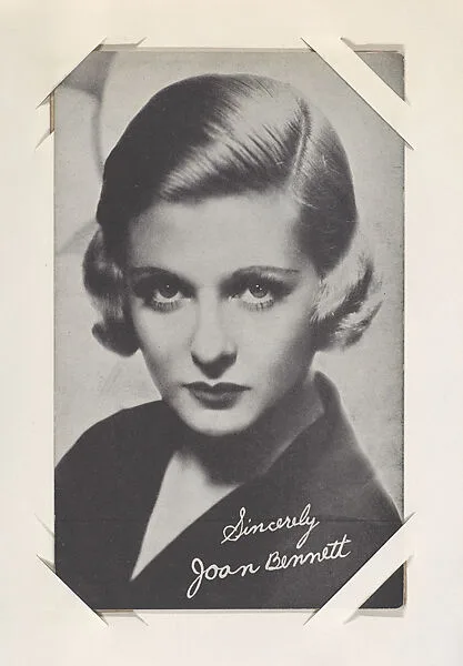 Joan Bennett from Movie Stars Exhibit Cards series (W401) — Unknown