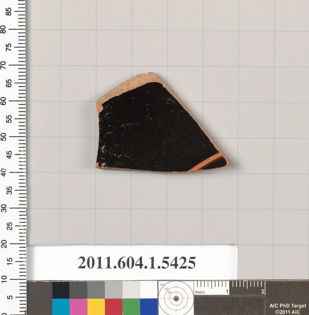 Terracotta fragment of a kylix (drinking cup) — Unknown
