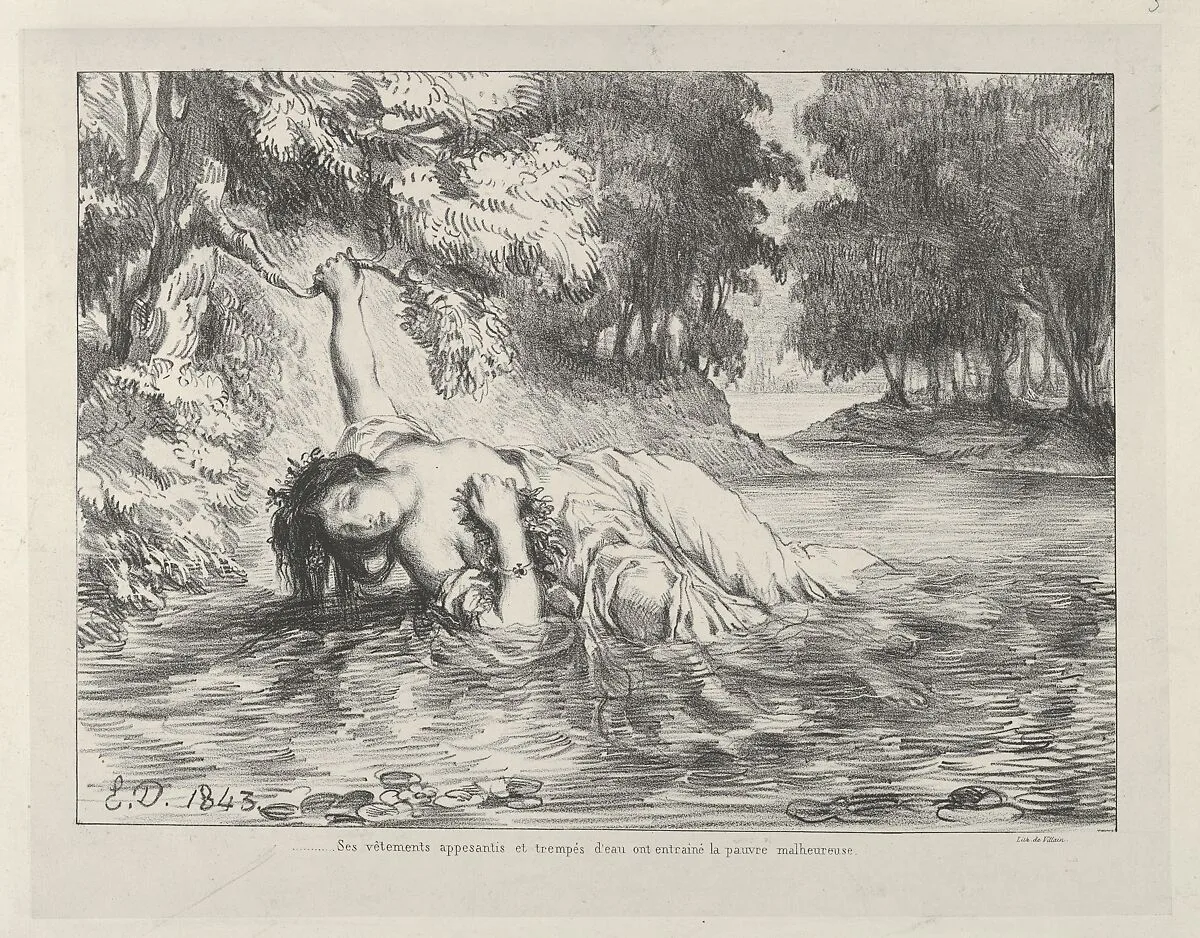 The Death of Ophelia — Eugène Delacroix|Villain|William Shakespeare