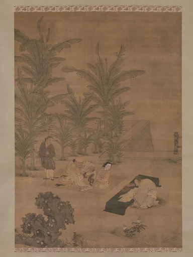 明 杜堇 伏生授經圖 軸|The Scholar Fu Sheng Transmitting the Book of Documents