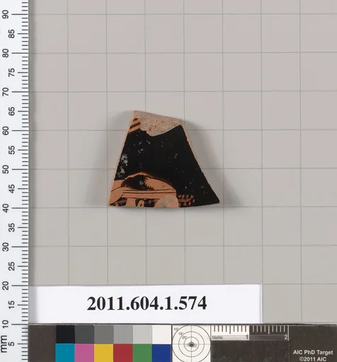 Terracotta fragment of a kylix (drinking cup)