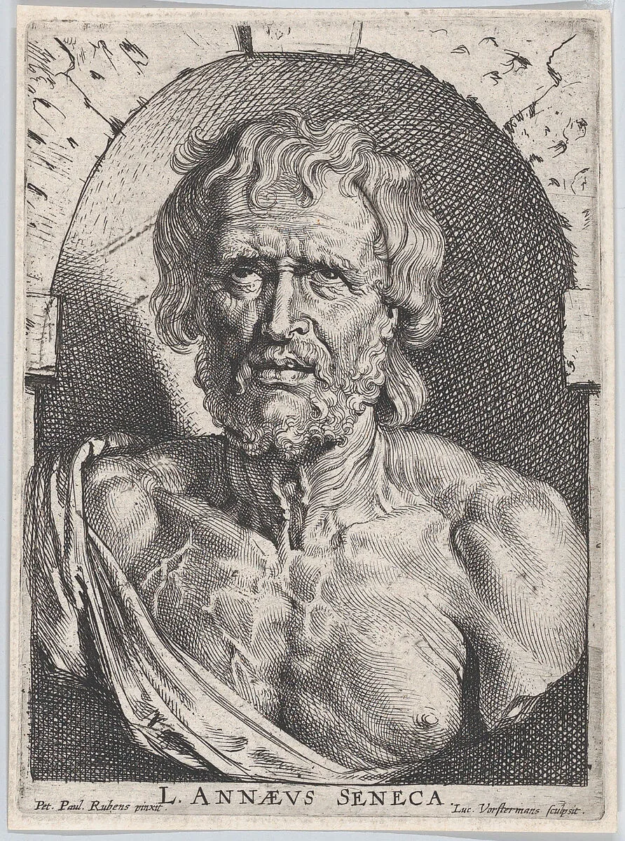 The bust of Seneca, in a niche — Peter Paul Rubens|Lucius Annaeus Seneca|Lucas Vorsterman I