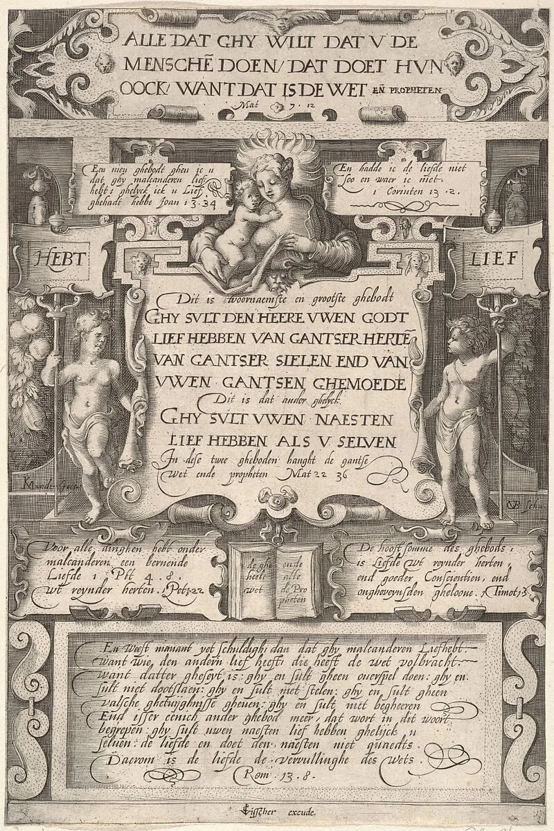 The Commandment to Love One Another — Gillis van Breen|Karel van Mander I|Claes Jansz. Visscher