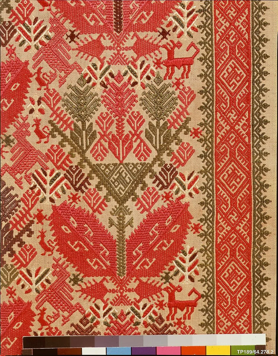 Pair of bed curtains — Unknown