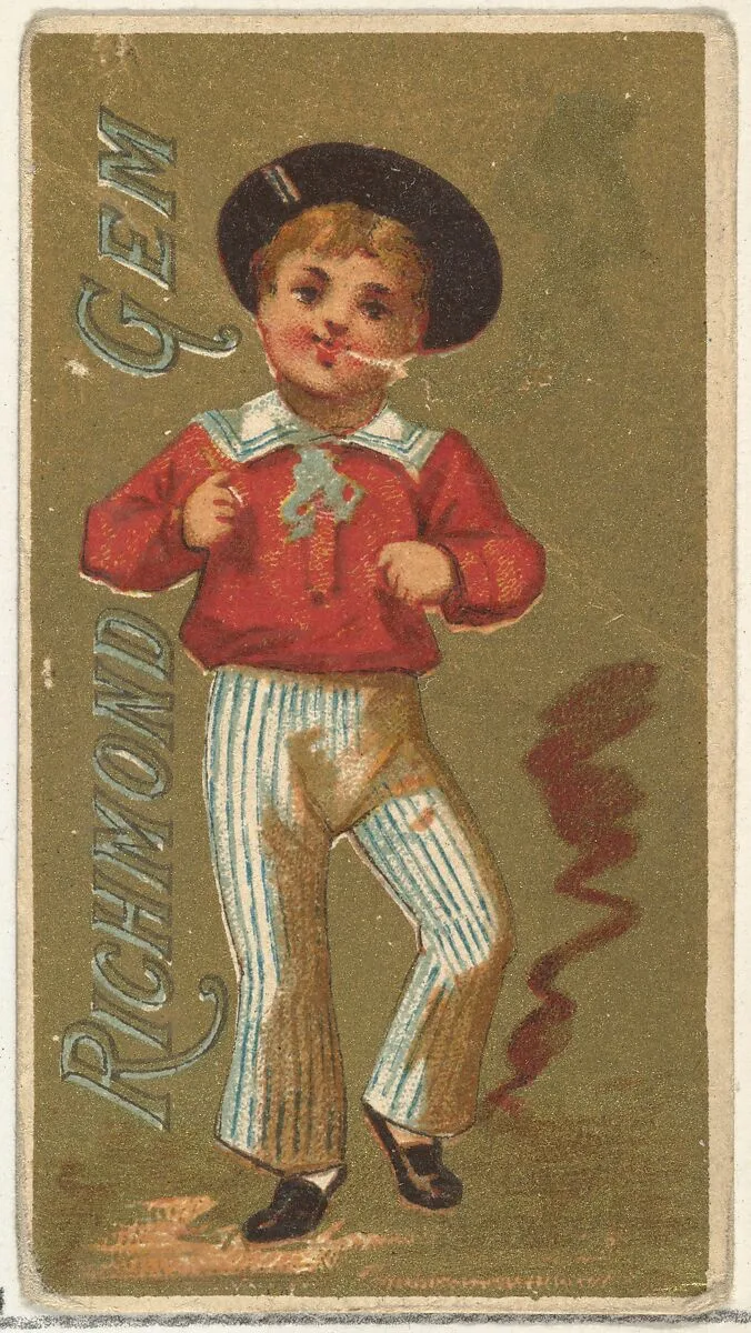 From the Girls and Children series (N65) promoting Richmond Gem Cigarettes for Allen & Ginter brand tobacco products — Allen & Ginter