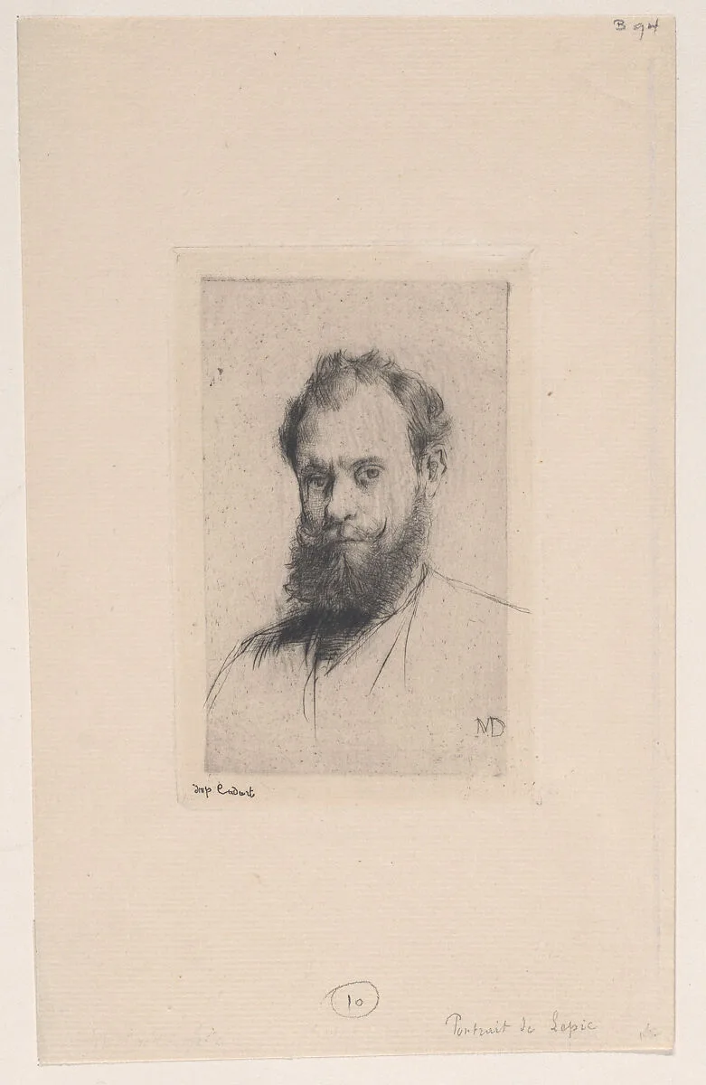 Portrait of Comte Lepic — Marcellin Desboutin|Ludovic Lepic|Alfred Cadart
