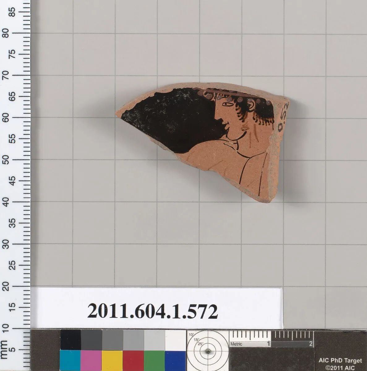 Terracotta fragment of a kylix (drinking cup) — Unknown