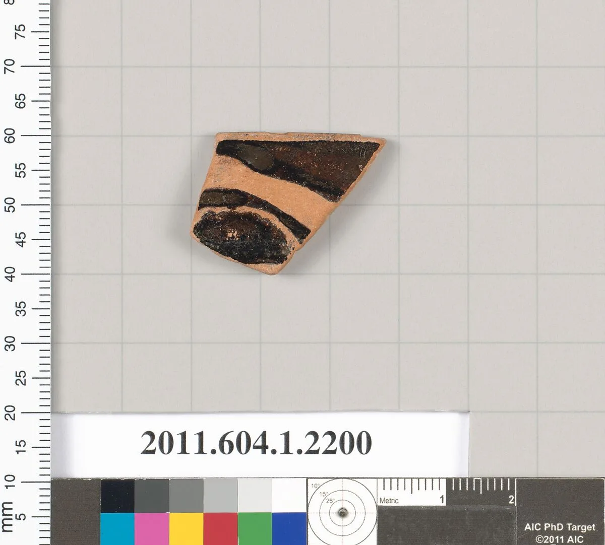 Terracotta rim fragment of a kylix (drinking cup) — Unknown