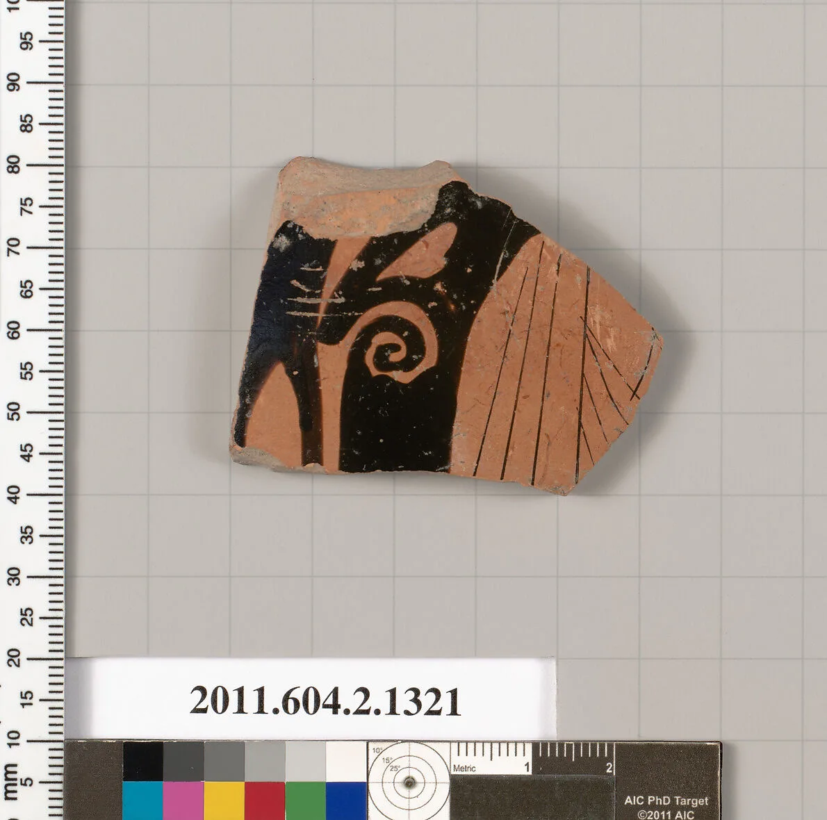Terracotta fragment of a skyphos (deep drinking cup) — Unknown