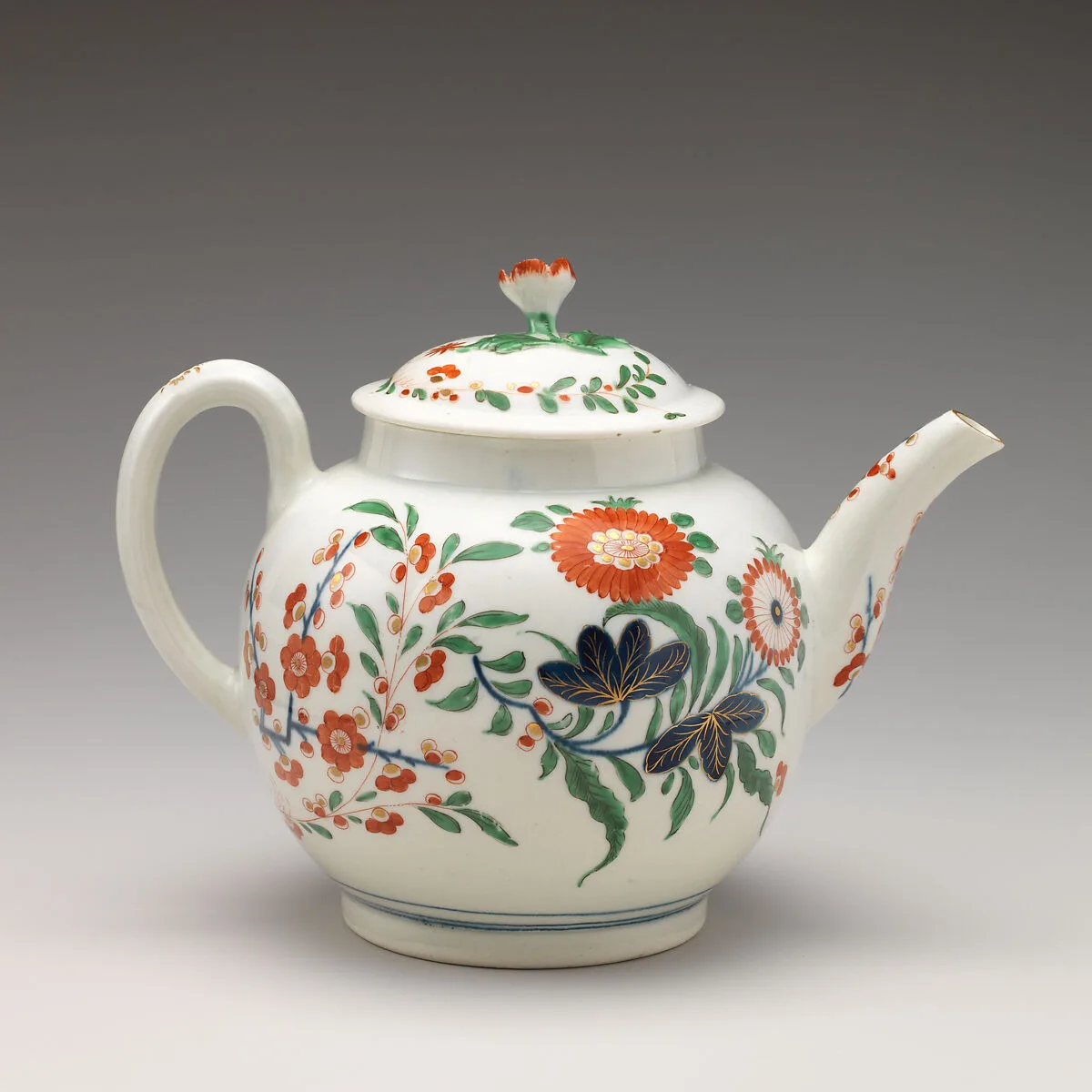 Teapot — Worcester factory