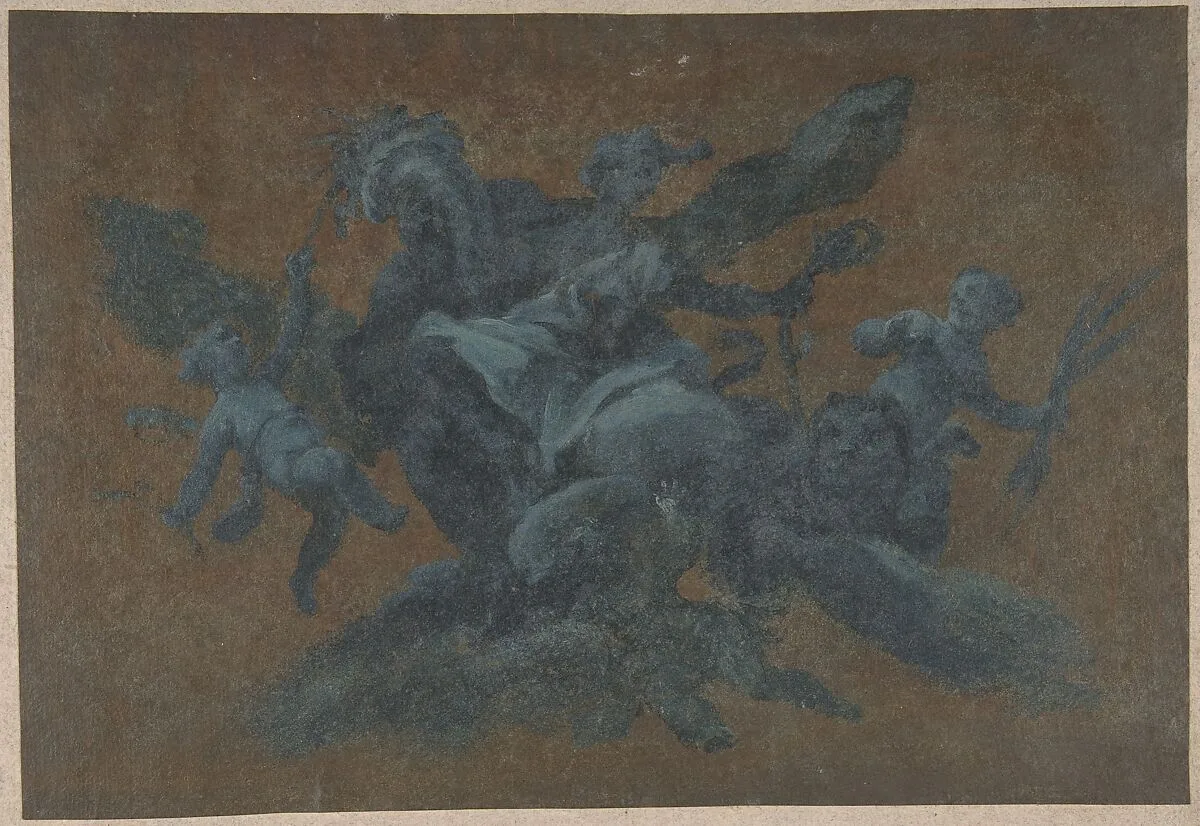 Allegorical Figure of Abundance — Giovanni Larciani ("Master of the Kress Landscapes")