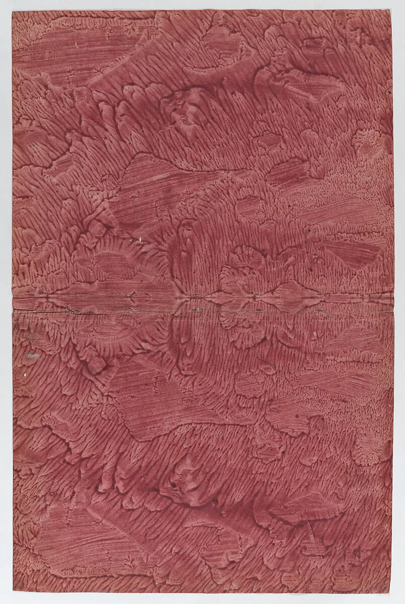Red paste paper book cover — Anonymous