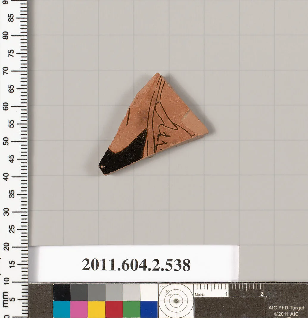 Terracotta fragment of a column-krater (bowl for mixing wine and water) — Unknown