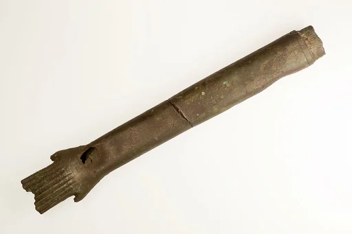 A portion of a censer? in the shape of a hand