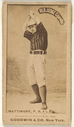 Michael "Mike" Joseph Mattimore, Pitcher, New York, from the Old Judge series (N172) for Old Judge Cigarettes