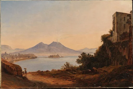 The Bay of Naples with Vesuvius and Castel dell'Ovo