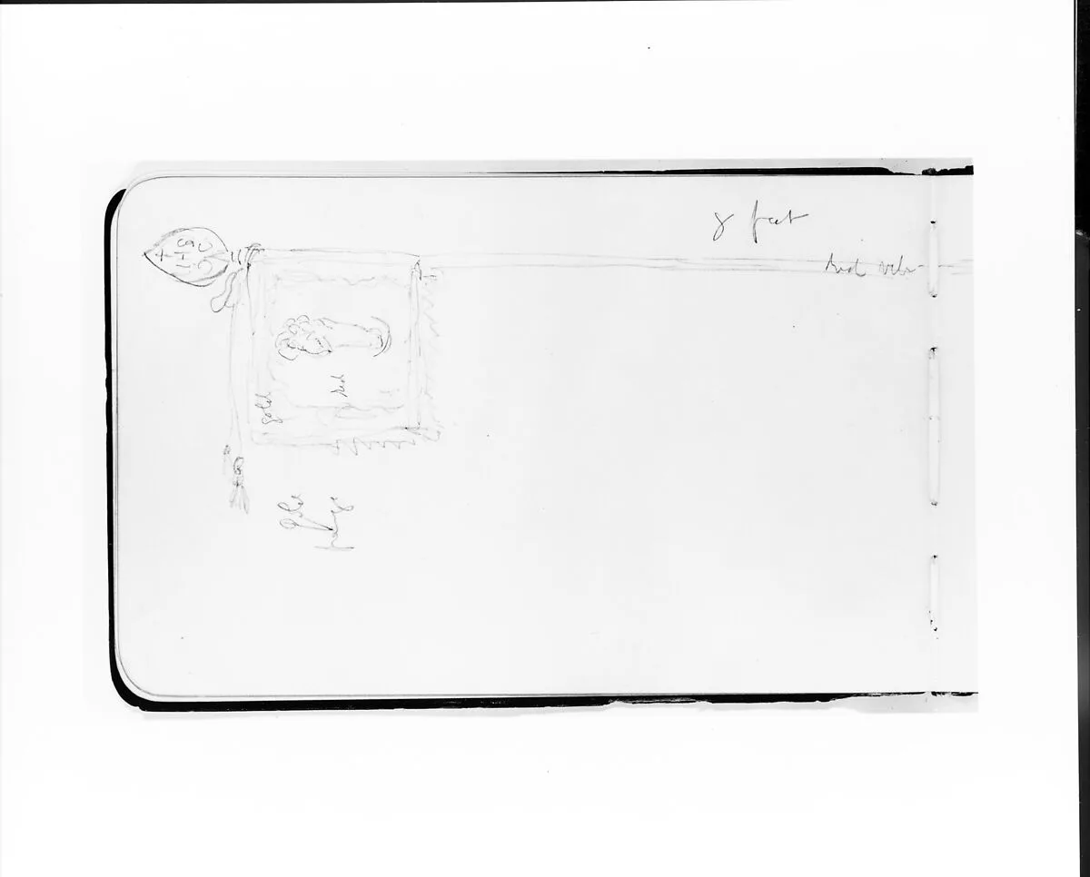 Flag (from Sketchbook) — Albert Bierstadt