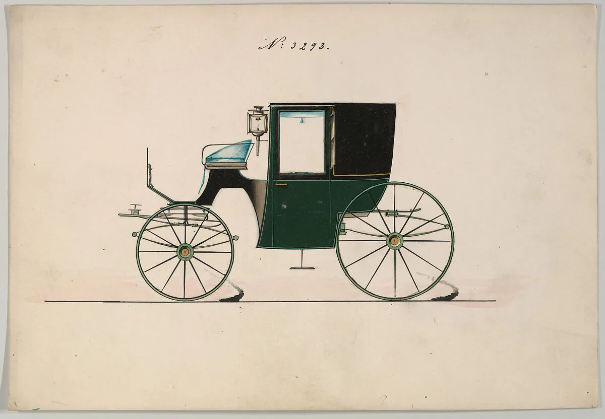 Design for Brougham, no. 3293 — Brewster & Co.
