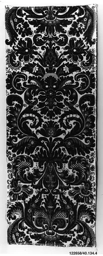 Length of furnishing velvet