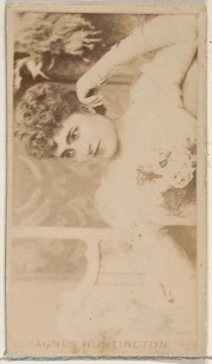 Agnes Huntington, from the Actors and Actresses series (N45, Type 8) for Virginia Brights Cigarettes
