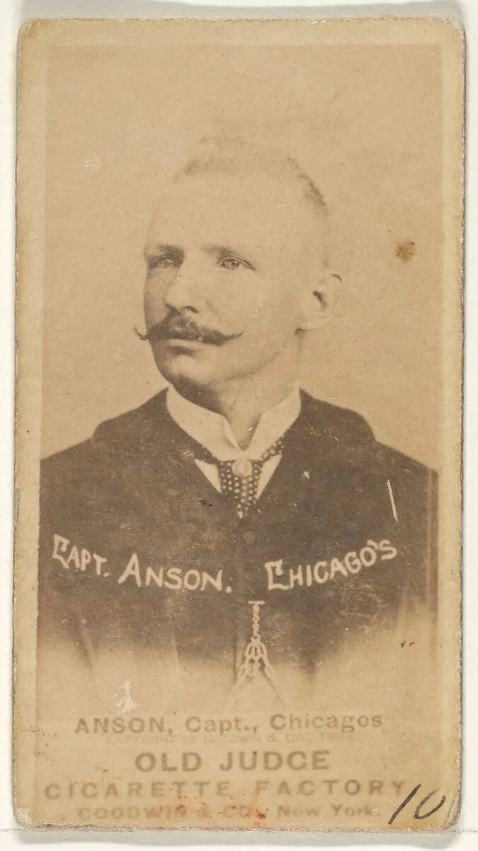 Anson, Captain, Chicago, from the Old Judge series (N172) for Old Judge Cigarettes — Goodwin & Company