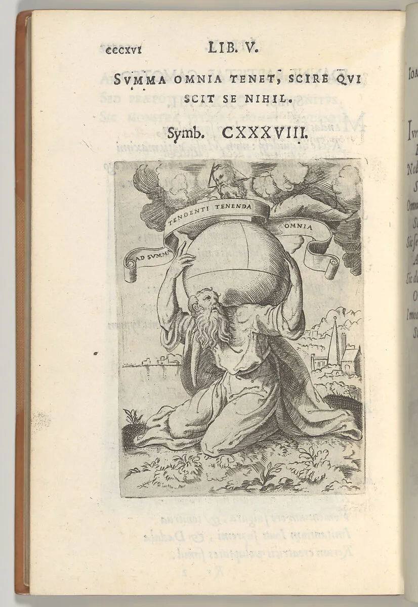 Symbolicarum Quaestionum. . .Libri Quinque — Achille Bocchi|Soc. Typ. Bononiensis|Giulio Bonasone|Agostino Carracci