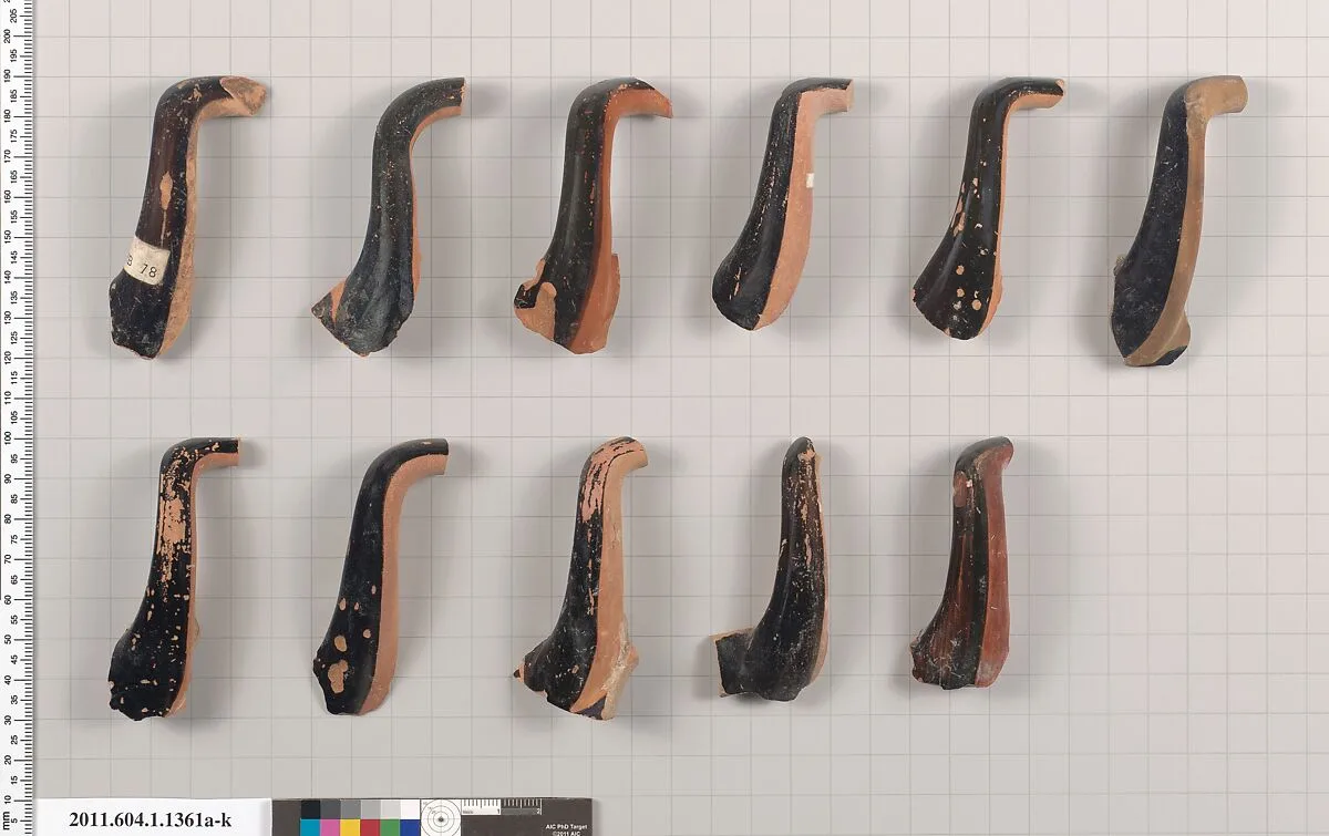 Terracotta fragments of kylikes (drinking cups) — Unknown